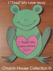Frog Valentine Heart Craft. I 