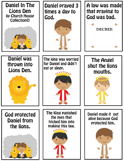 Daniel In The Lions Den Printable Mini Booklet